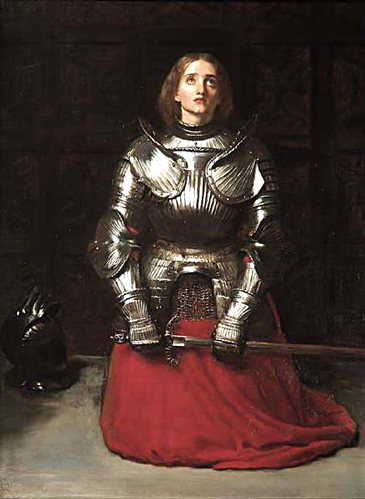 Joan of Arc at Prayer Painting by Sir John Everett Millais