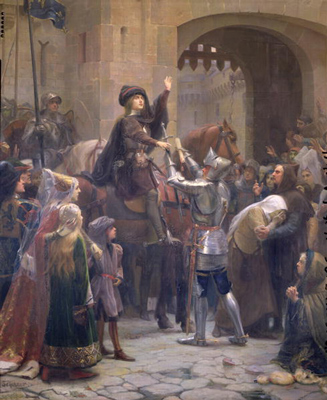 Joan of Arc leaving Vaucouleurs by Scherrer
