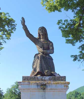 Statue of Joan of Arc in Domremy