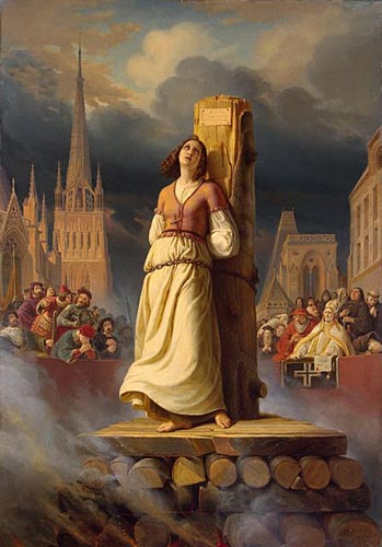 Painting of Joan of Arc Being Burned at the Stake by STilke