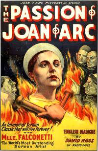 Movie Poster for The Passion of  Joan of Arc